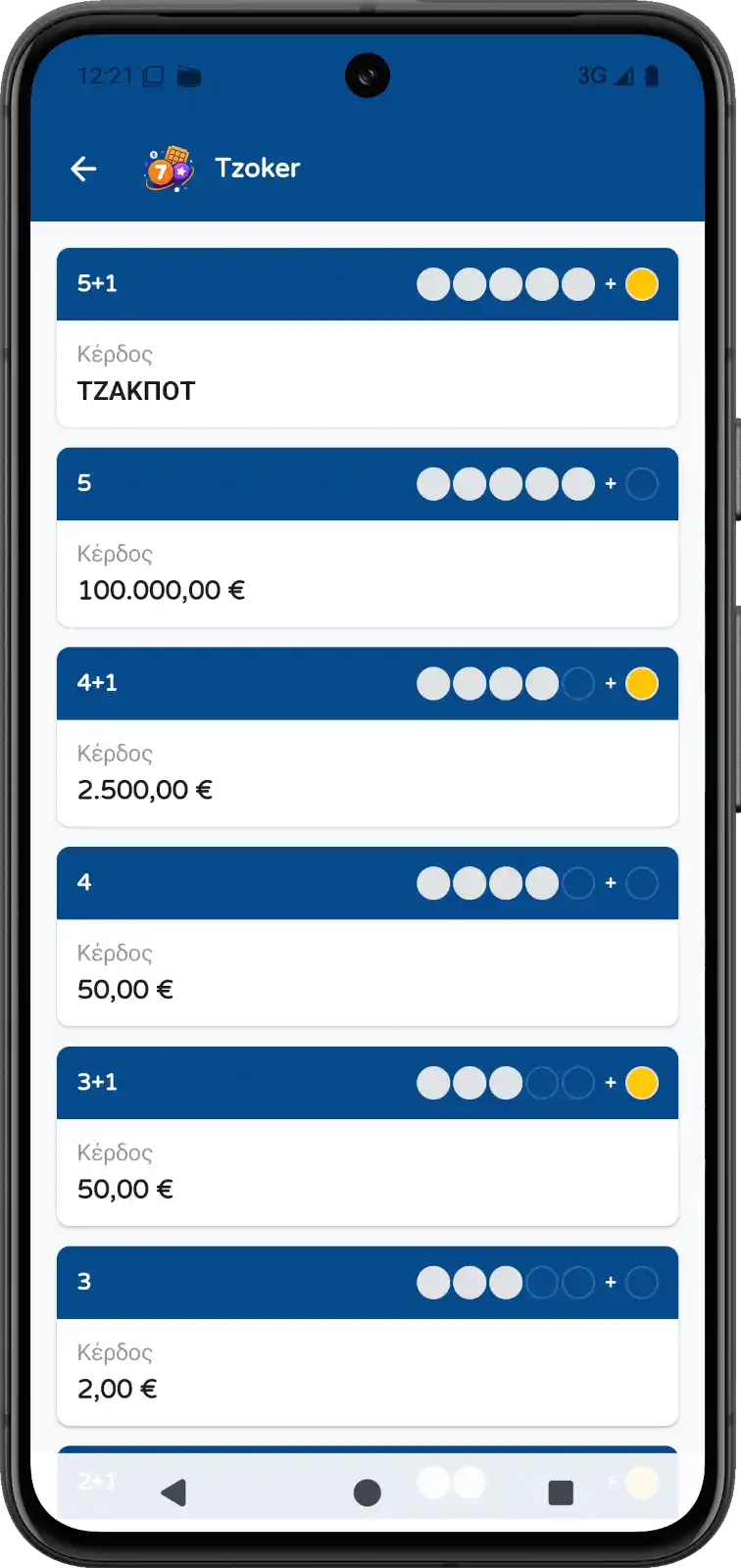 Στιγμιότυπο με οδηγίες παιχνιδιού ΚΙΝΟ και πίνακες κερδών στο Lucky Play